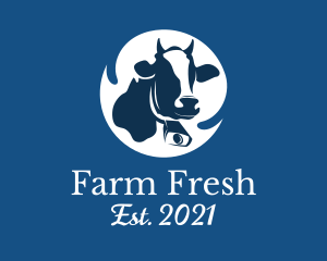 Cattle Dairy Farm  logo design