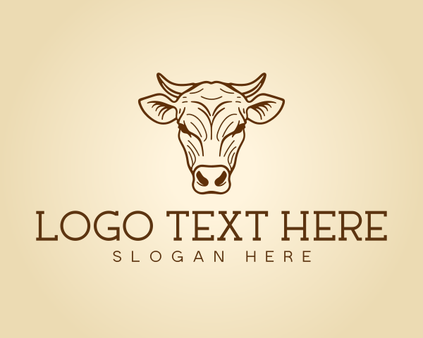 Steak - Wild Wagyu Bull logo design