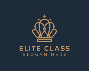 Luxury Gold Crown logo design