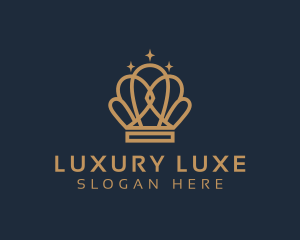 Luxury Gold Crown logo design