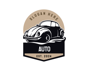 Retro Car Dealership logo design