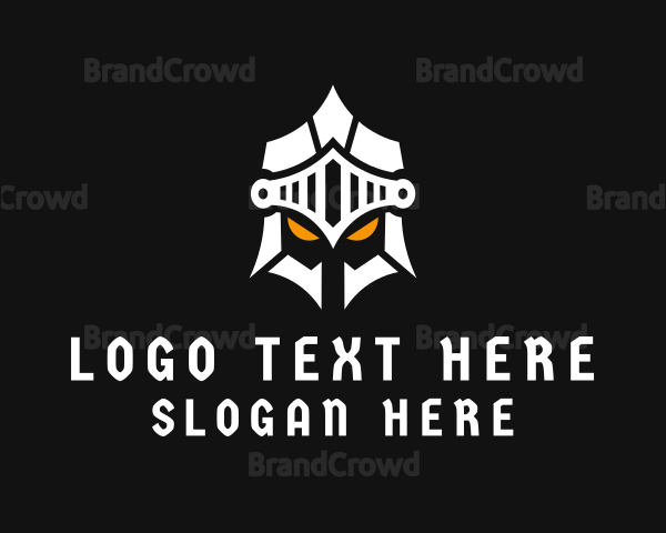 Modern Knight Helmet Logo BrandCrowd Logo Maker   Large