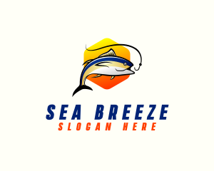 Marine Tuna Fish  logo design