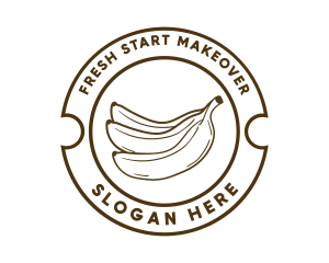 Healthy Banana Fruit logo design