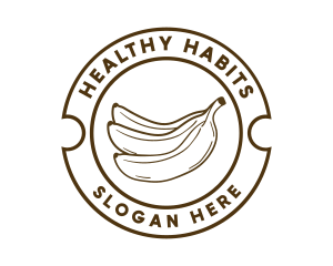 Nutrition - Healthy Banana Fruit logo design