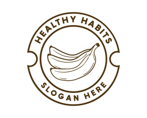 Healthy Banana Fruit logo design