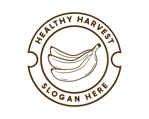 Nutrition - Healthy Banana Fruit logo design