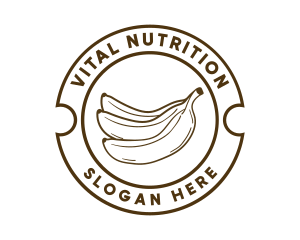 Healthy Banana Fruit logo design