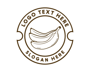 Healthy Banana Fruit Logo