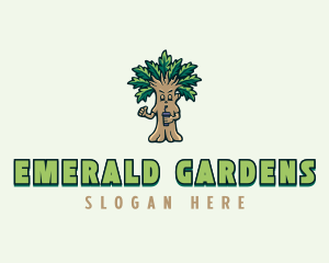 Sustainable Tree Garden logo design