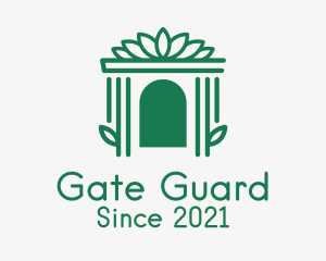 Gate - Mansion Gate Structure logo design