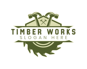 Woodwork Carpentry logo design