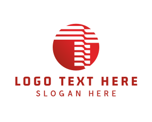 Advertising - Advertising Media Firm Letter T logo design