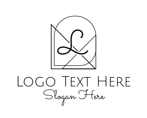Letter - Black Geometric Letter logo design