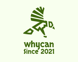 Wildlife Sanctuary - Green Native Bird logo design