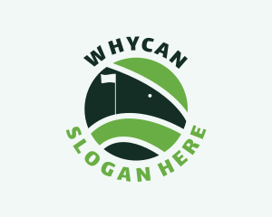 Golf Course Flag Logo