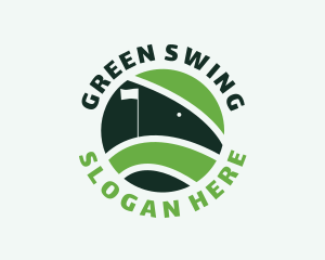 Golf - Golf Course Flag logo design