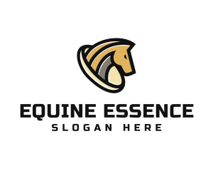 Equine - Golden Horse Equine logo design