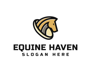 Golden Horse Equine logo design