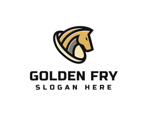 Golden Horse Equine logo design