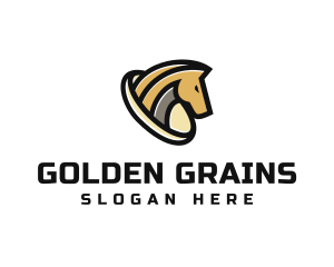 Golden Horse Equine logo design