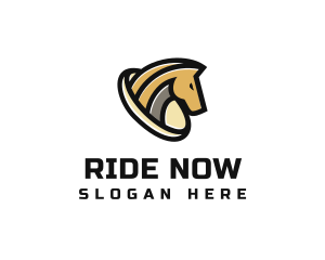 Golden Horse Equine logo design