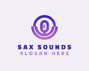 Sound Podcast Mic logo design