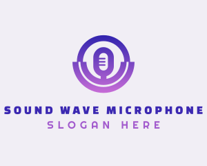 Sound Podcast Mic logo design