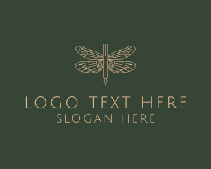 Fountain Pen - Dragonfly Fountain Pen logo design