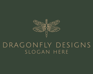 Dragonfly Fountain Pen logo design