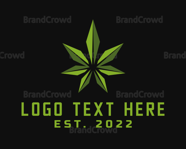 Natural Marijuana Leaf Logo