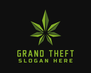Natural Marijuana Leaf Logo