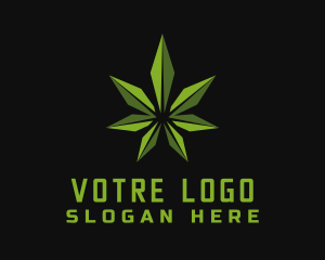 Natural Marijuana Leaf Logo