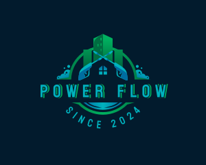 Power Washer Sanitation logo design