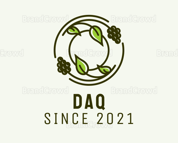 Vineyard Grapes Agriculture Logo