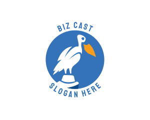 Bird Sanctuary - Pelican Bird Wildlife logo design