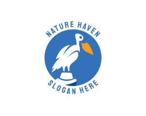 Wildlife - Pelican Bird Wildlife logo design