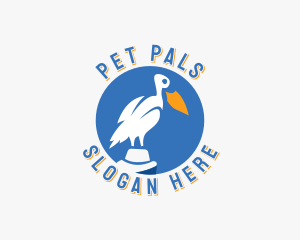 Pelican Bird Wildlife logo design