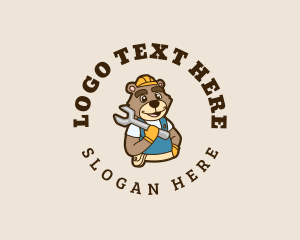 Belt Bag - Bear Construction Carpenter logo design