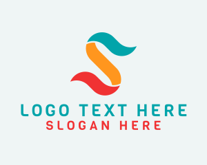 Travel - Elegant Ribbon Letter S logo design