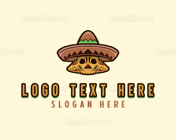 Mexican Nacho Skull Logo