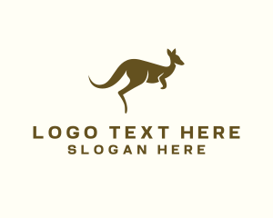 Sanctuary - Kangaroo Wildlife Animal logo design