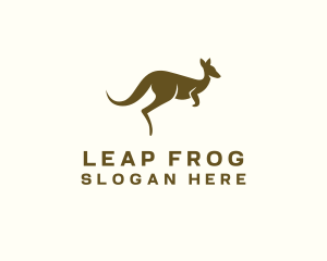 Kangaroo Wildlife Animal Logo