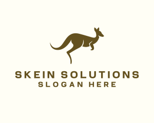 Kangaroo Wildlife Animal Logo