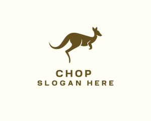 Kangaroo Wildlife Animal Logo