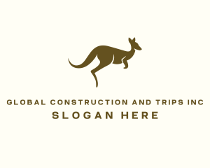 Vet - Kangaroo Wildlife Animal logo design