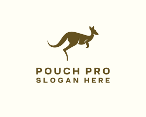 Kangaroo Wildlife Animal logo design