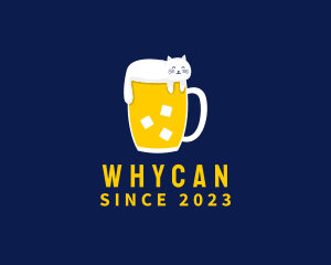 Booze - Cat Foam Craft Beer logo design