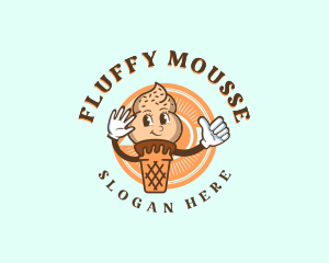 Mousse - Happy Soft Serve Sundae logo design