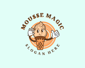 Mousse - Happy Soft Serve Sundae logo design